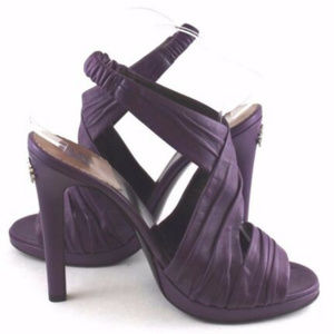 NEW! Reberto Cavalli Purple Leather Sandal